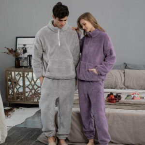 Winter-Weight Fleece Pyjama Set