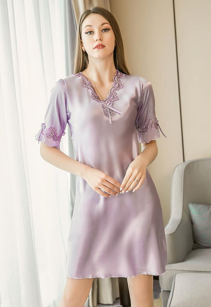 Satin Nightshirt for Women 2 Satin Nightshirt for Women - Image 2
