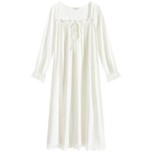 White Velvet Dressing Gown for Women