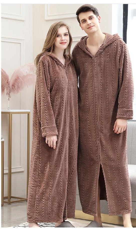 Brown Dressing Gown for Men 3 Brown Dressing Gown for Men - Image 3
