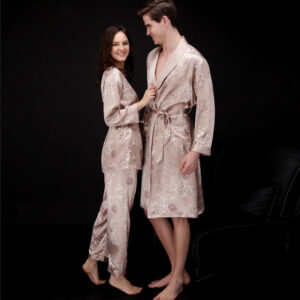 Beige Kimono Robe for Men