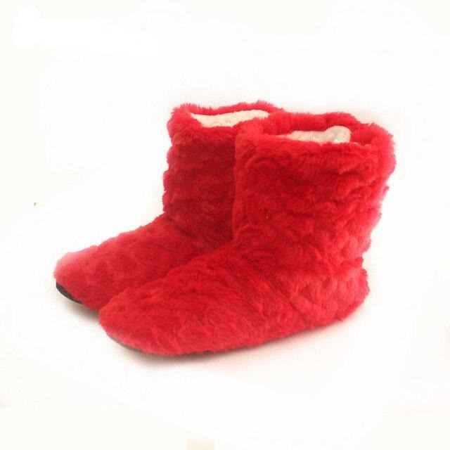 Red Fleece Slipper Socks 1 Red Fleece Slipper Socks