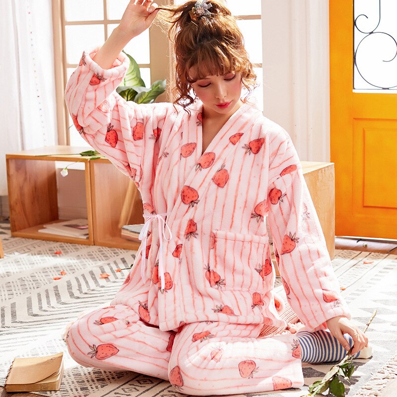 Pink Fleece Pyjama Set for Women 2 Pink Fleece Pyjama Set for Women - Image 2