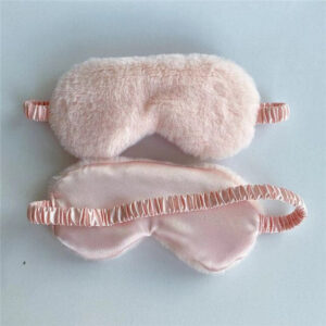 Pink Plush Sleep Mask
