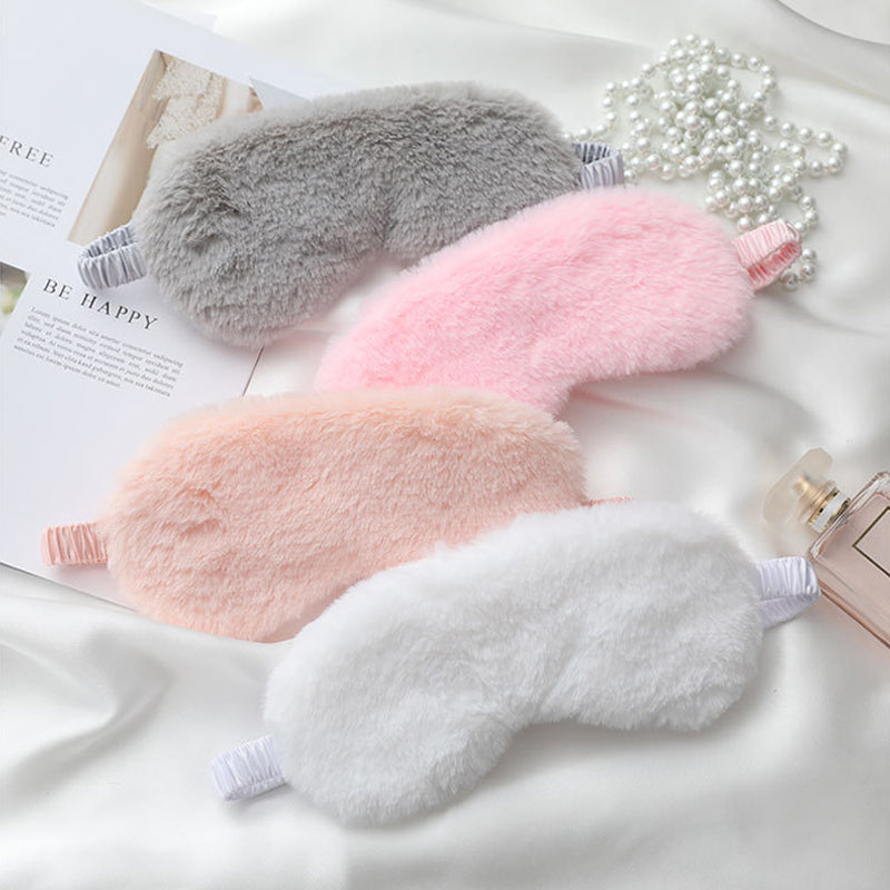 Pink Plush Sleep Mask 2 Pink Plush Sleep Mask - Image 2