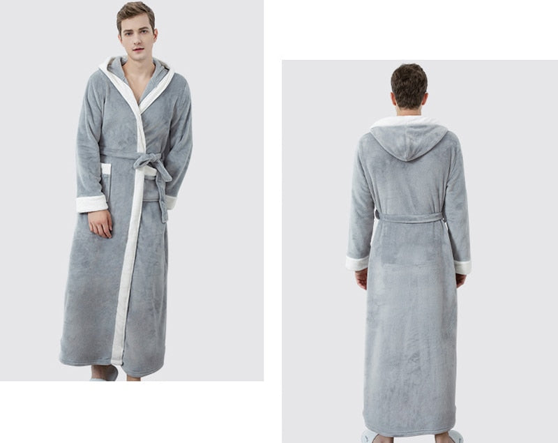 Flannel Bathrobe for Men 2 Flannel Bathrobe for Men - Image 2